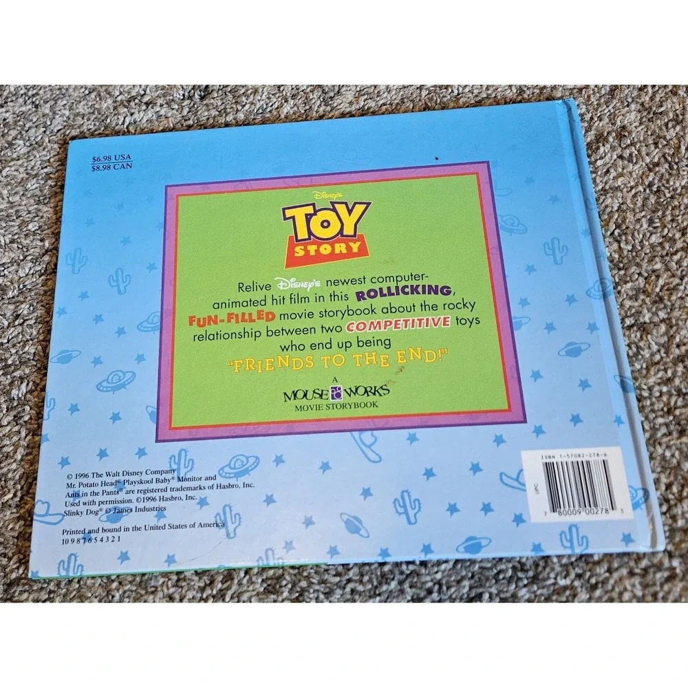VINTAGE TOY STORY THE MOVIE STORYBOOK‎ 1996